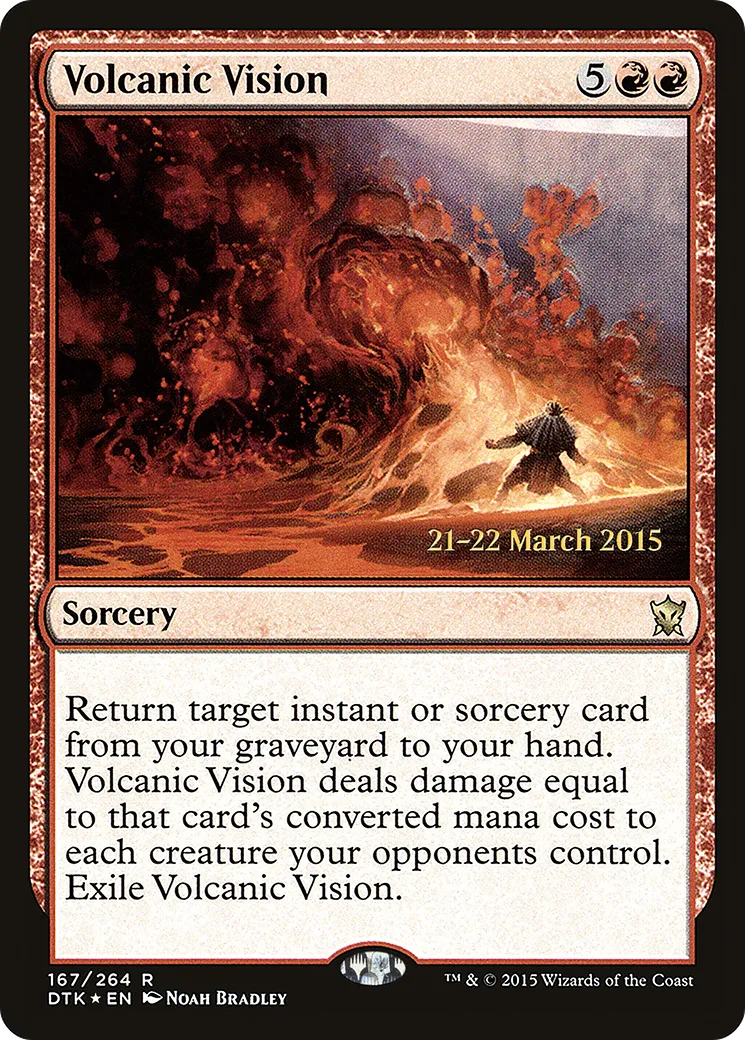 Volcanic Vision — Dragons of Tarkir Promos — Magic: The Gathering