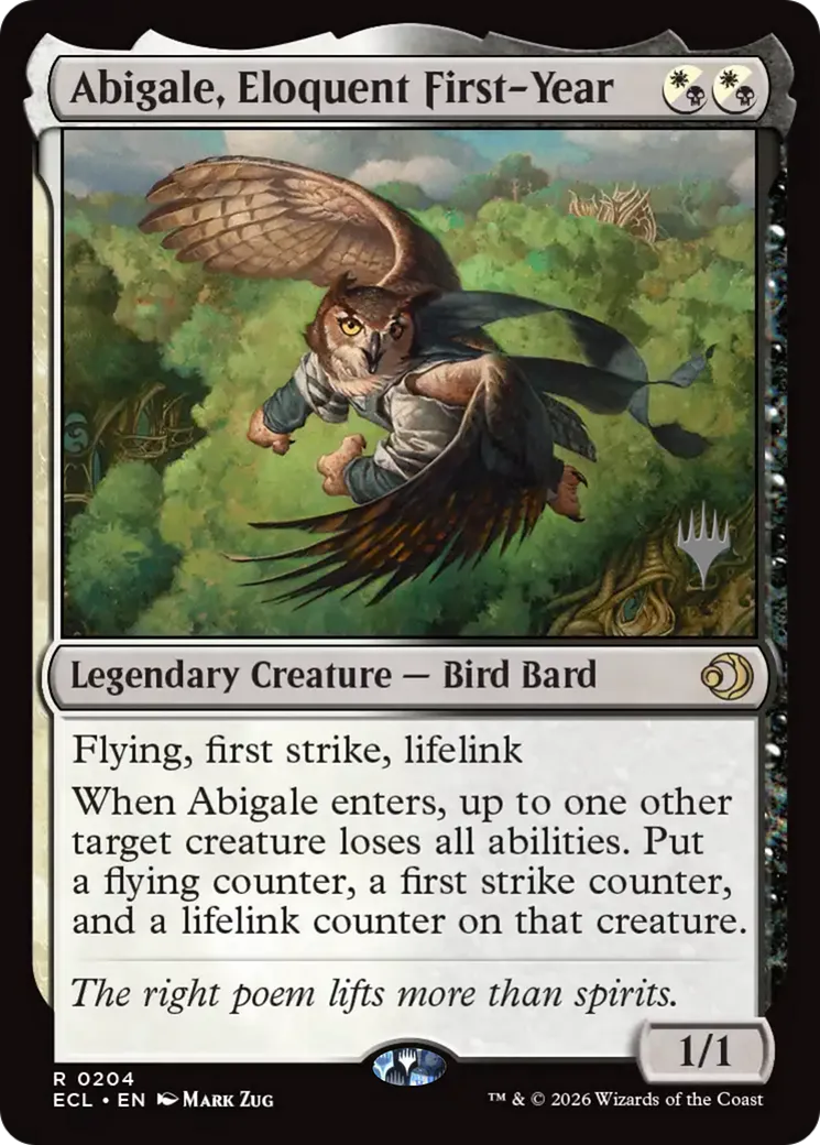 Abrise, première année éloquente — Lorwyn Eclipsed Promos — Magic: The Gathering