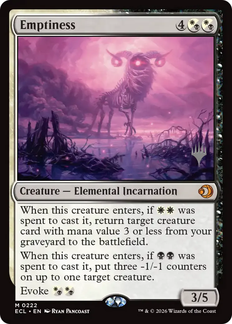 Emptiness — Lorwyn Eclipsed Promos — Magic: The Gathering