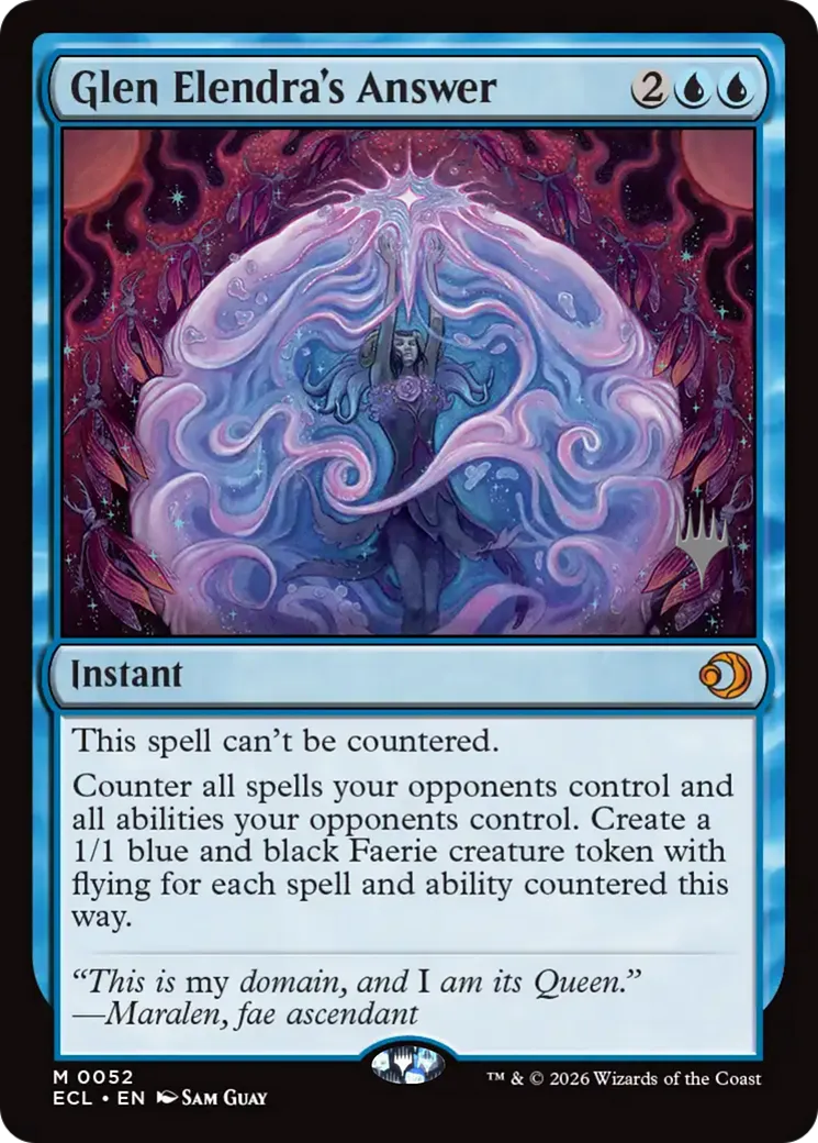 Glen Elendra's Answer — Lorwyn Eclipsed Promos — Magic: The Gathering