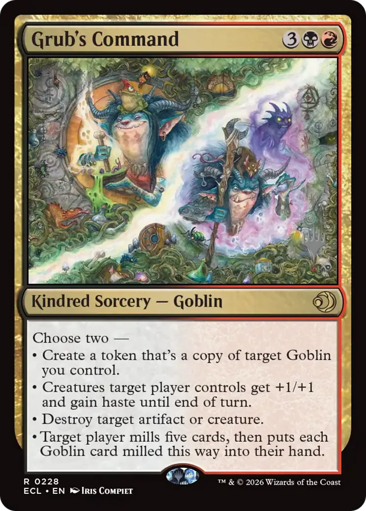 Commandement de Larve — Lorwyn Eclipsed Promos — Magic: The Gathering