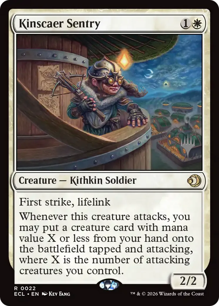 Sentinelle de Kinscaër — Lorwyn Eclipsed Promos — Magic: The Gathering