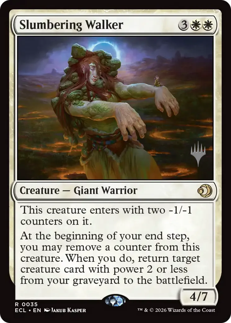 Slumbering Walker — Lorwyn Eclipsed Promos — Magic: The Gathering