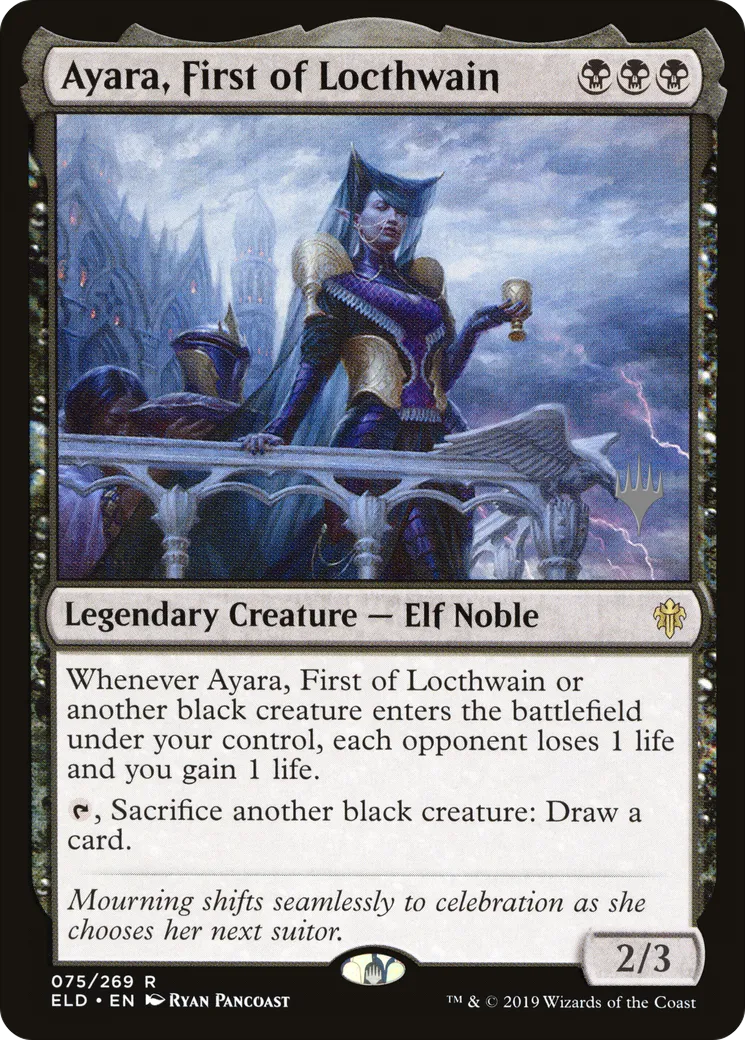 Ayara, Première de Locthwain — Throne of Eldraine Promos — Magic: The Gathering