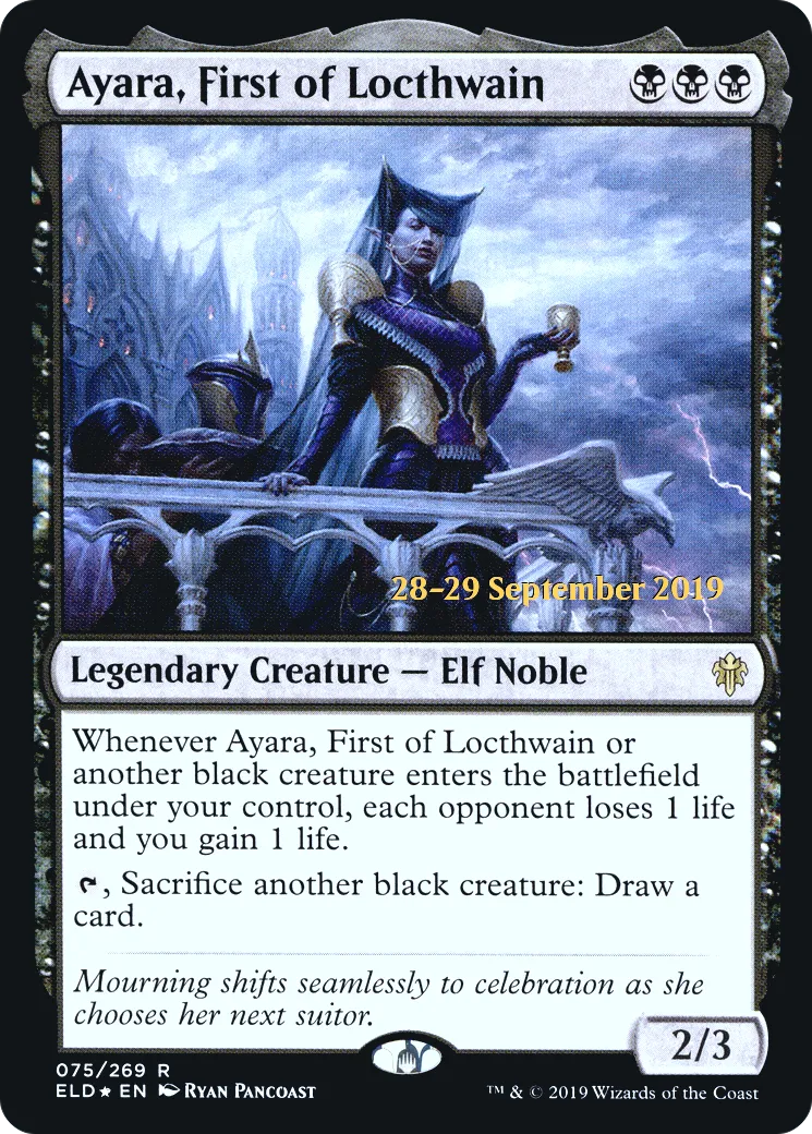 Ayara, Première de Locthwain — Throne of Eldraine Promos — Magic: The Gathering