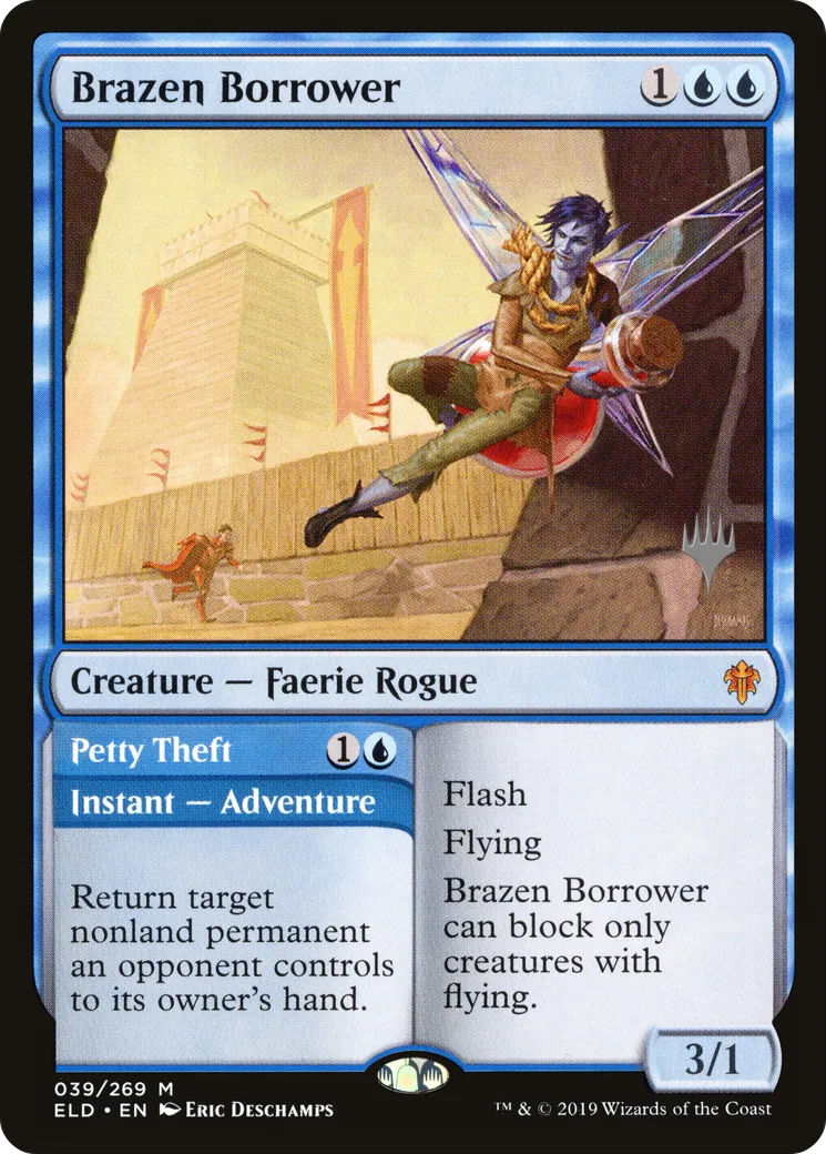 Emprunteur intrépide // Chapardage — Throne of Eldraine Promos — Magic: The Gathering