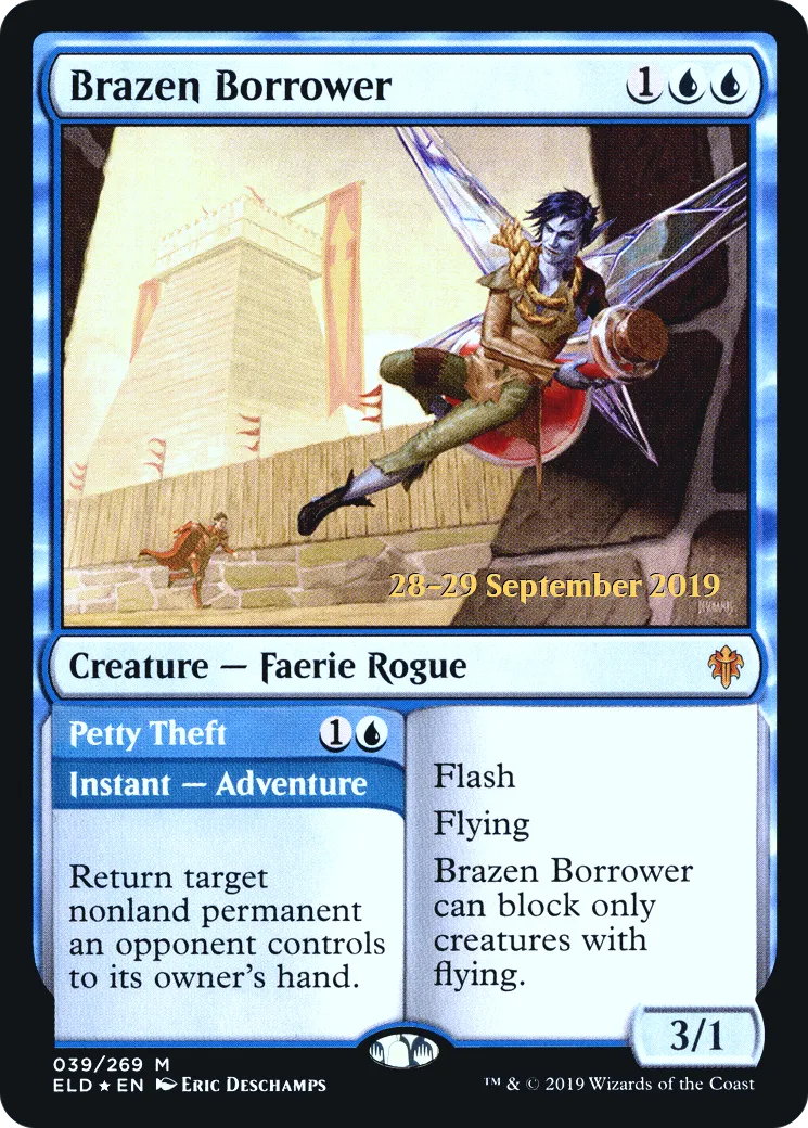 Emprunteur intrépide // Chapardage — Throne of Eldraine Promos — Magic: The Gathering