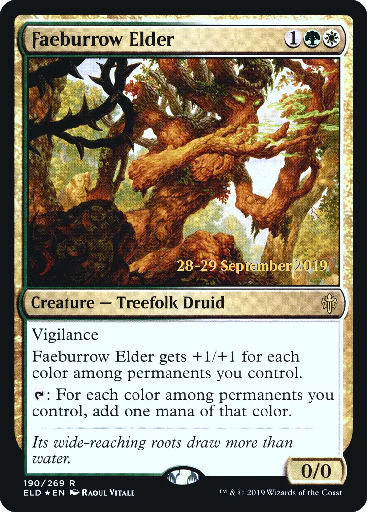 Faeburrow Elder — Throne of Eldraine Promos — Magic: The Gathering