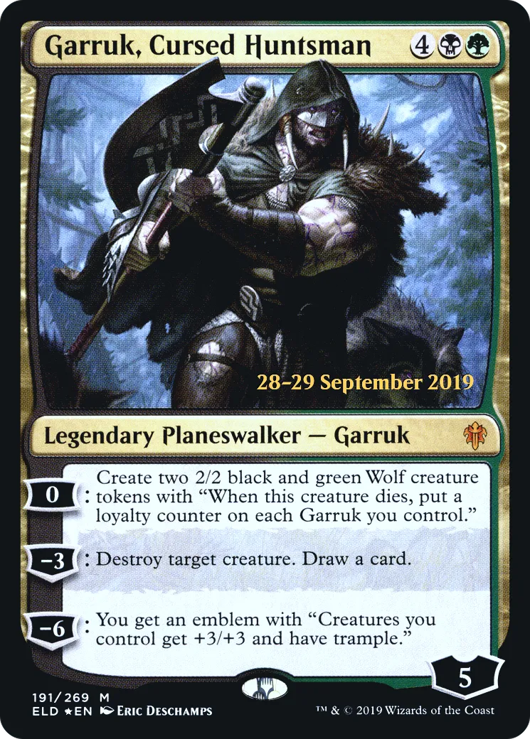 Garruk, chasseur maudit — Throne of Eldraine Promos — Magic: The Gathering