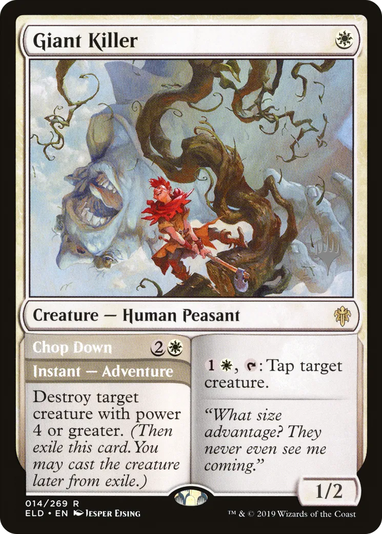 Giant Killer // Chop Down — Throne of Eldraine Promos — Magic: The Gathering