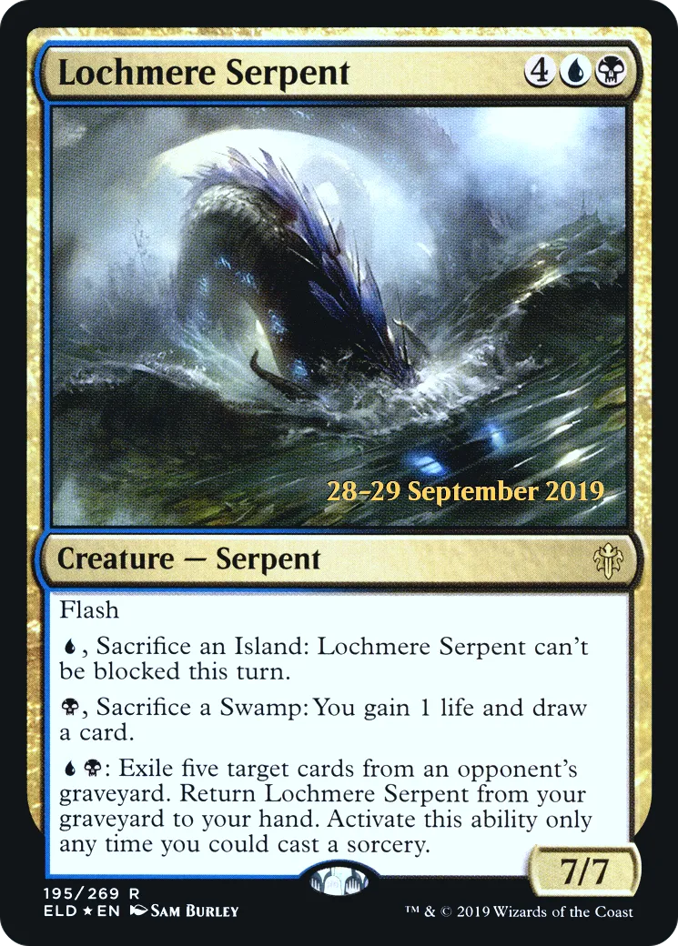 Grand serpent de Lochmere — Throne of Eldraine Promos — Magic: The Gathering