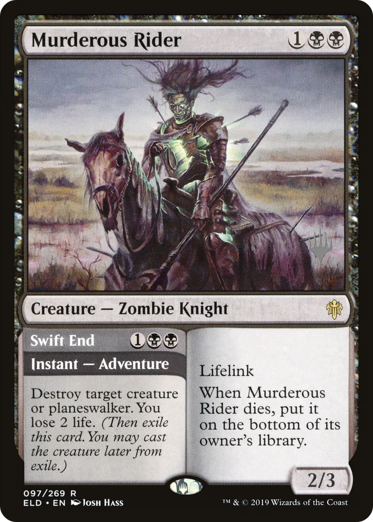 Murderous Rider // Swift End — Throne of Eldraine Promos — Magic: The Gathering