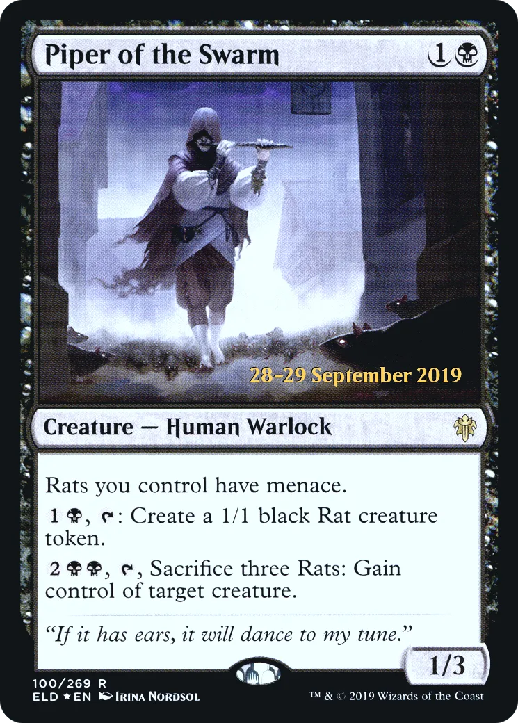 Piper of the Swarm — Throne of Eldraine Promos — Magic: The Gathering