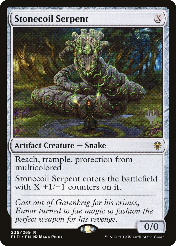 Stonecoil Serpent — Throne of Eldraine Promos — Magic: The Gathering