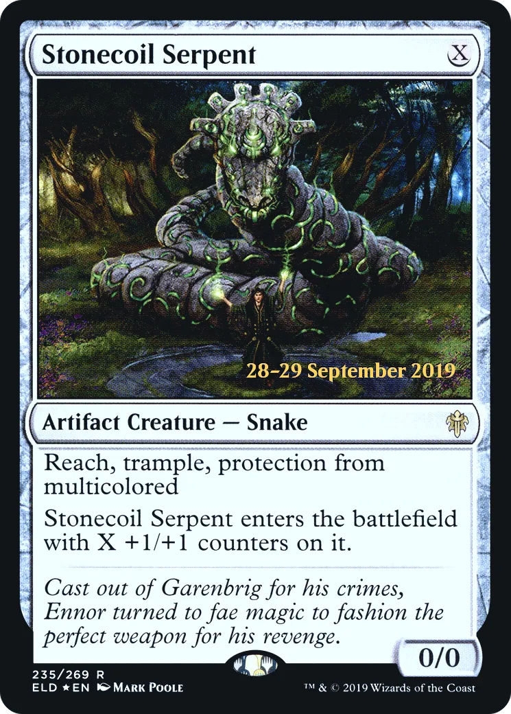 Stonecoil Serpent — Throne of Eldraine Promos — Magic: The Gathering
