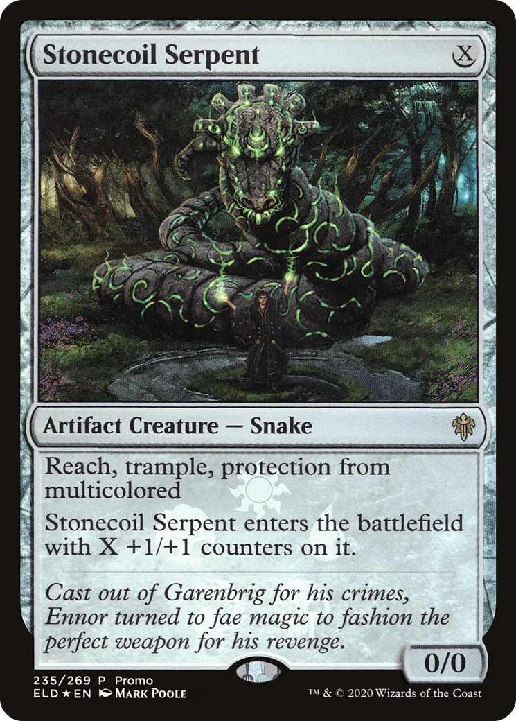 Stonecoil Serpent — Throne of Eldraine Promos — Magic: The Gathering