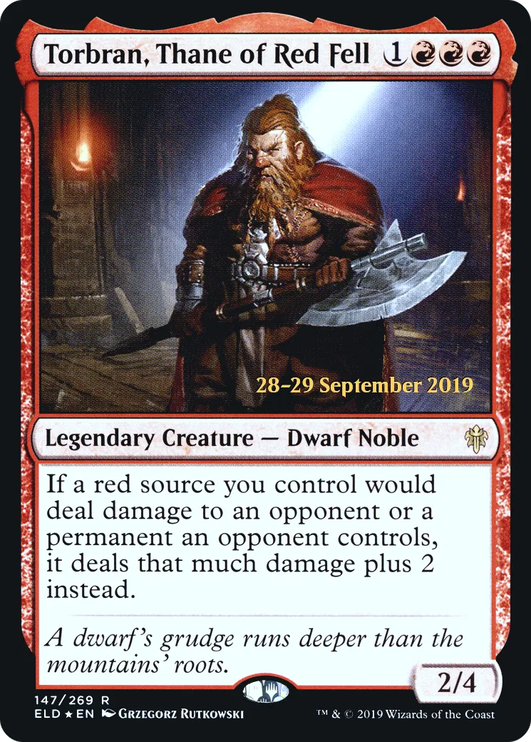 Torbran, Thane of Red Fell — Throne of Eldraine Promos — Magic: The Gathering