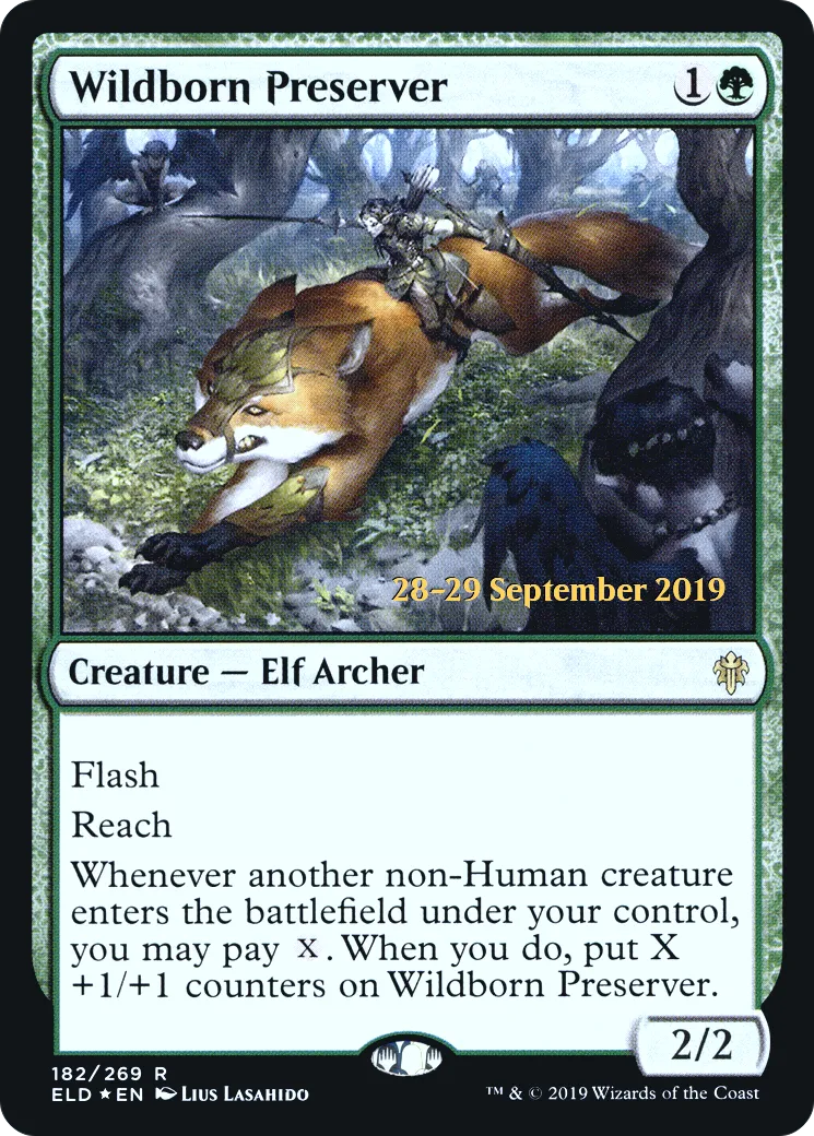 Wildborn Preserver — Throne of Eldraine Promos — Magic: The Gathering