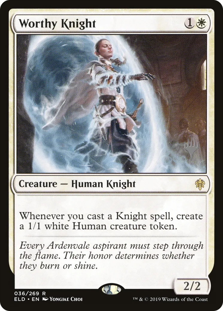 Chevalière valeureuse — Throne of Eldraine Promos — Magic: The Gathering