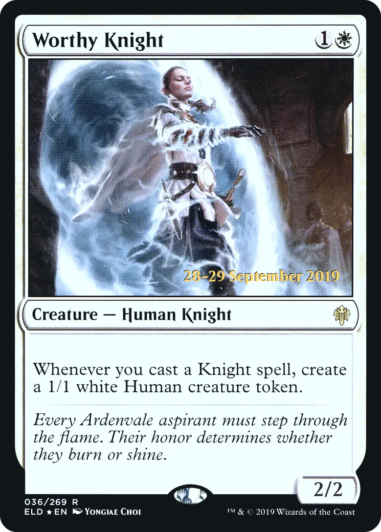 Chevalière valeureuse — Throne of Eldraine Promos — Magic: The Gathering