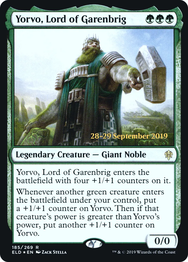 Yorvo, seigneur de Garenbrig — Throne of Eldraine Promos — Magic: The Gathering