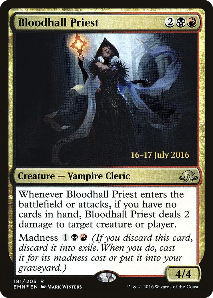 Prêtresse du hall de sang — Eldritch Moon Promos — Magic: The Gathering