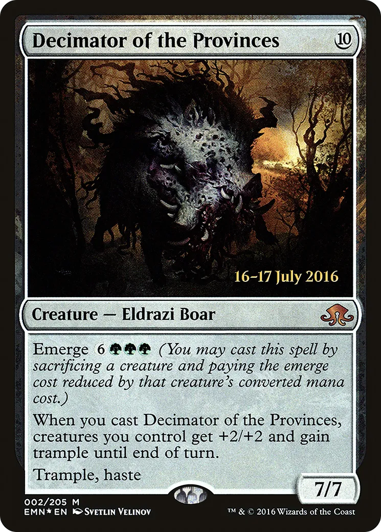 Décimateur des provinces — Eldritch Moon Promos — Magic: The Gathering