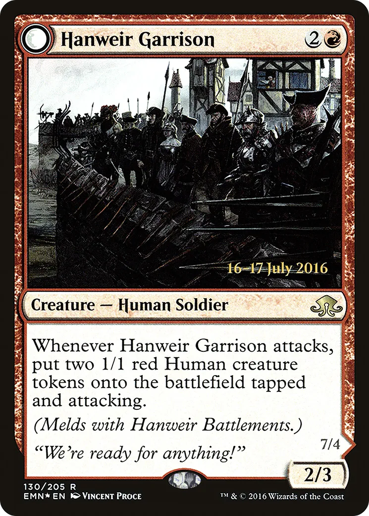Hanweir Garrison // Hanweir, the Writhing Township — Eldritch Moon Promos — Magic: The Gathering