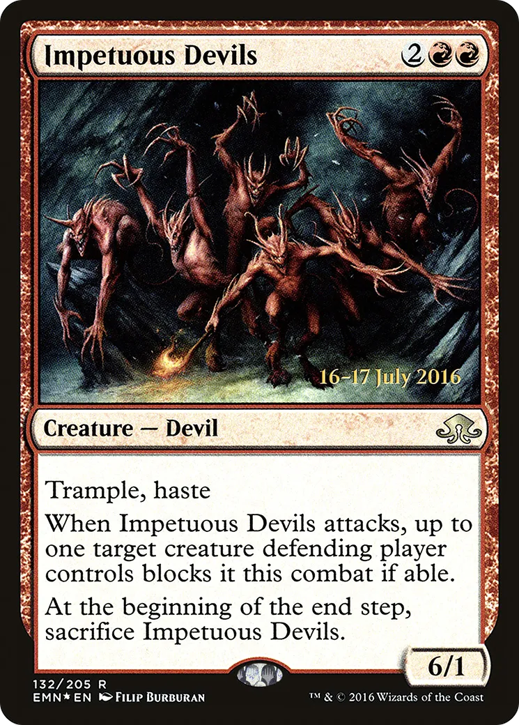 Diables impétueux — Eldritch Moon Promos — Magic: The Gathering