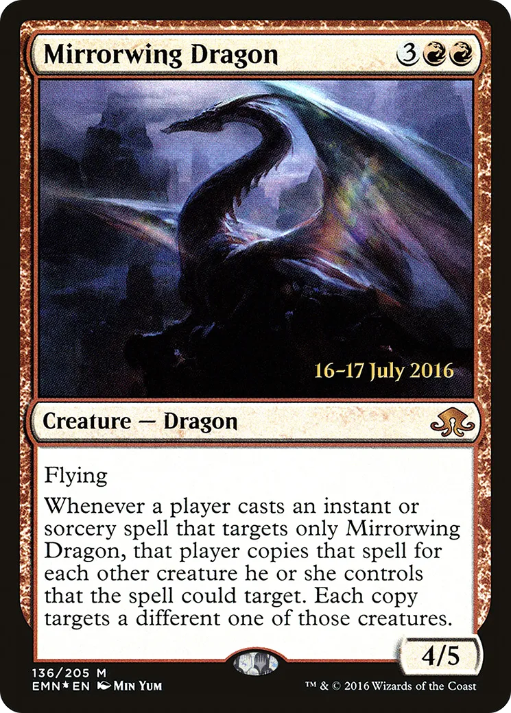 Dragon aux ailes-miroir from Eldritch Moon Promos - Magic: The Gathering