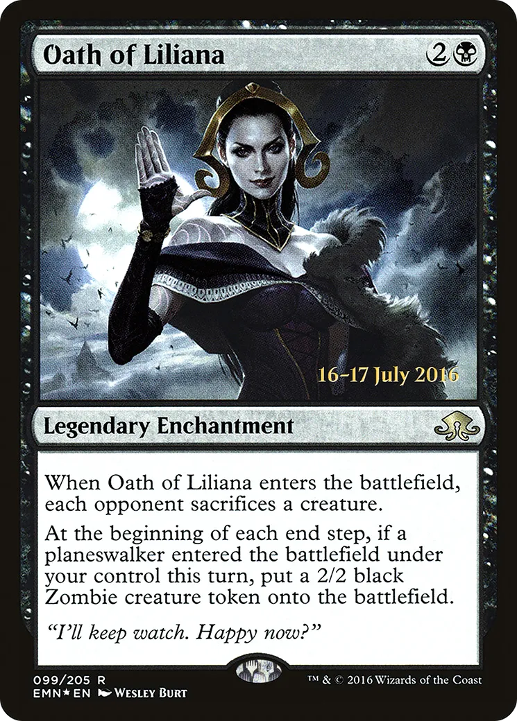 Oath of Liliana — Eldritch Moon Promos — Magic: The Gathering