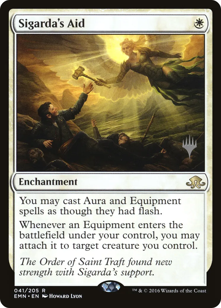 Aide de Sigarda — Eldritch Moon Promos — Magic: The Gathering