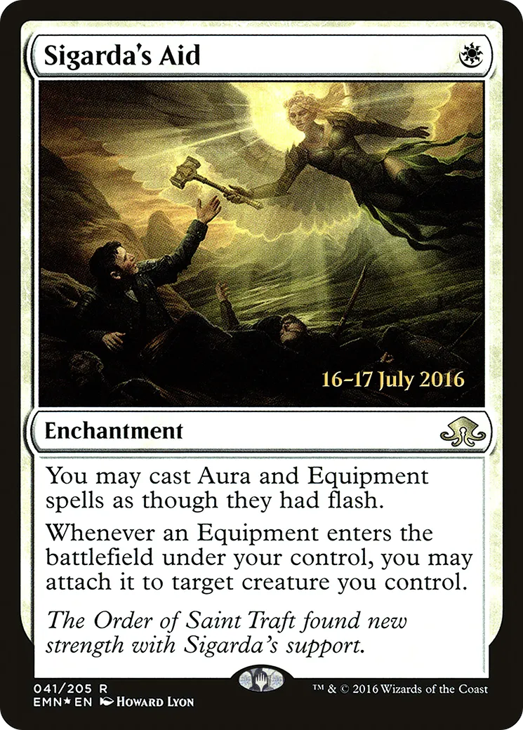 Aide de Sigarda — Eldritch Moon Promos — Magic: The Gathering
