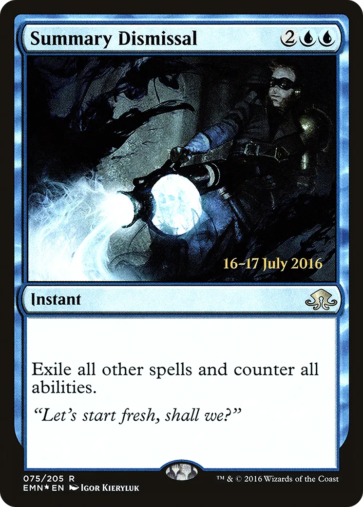 Rejet sommaire — Eldritch Moon Promos — Magic: The Gathering