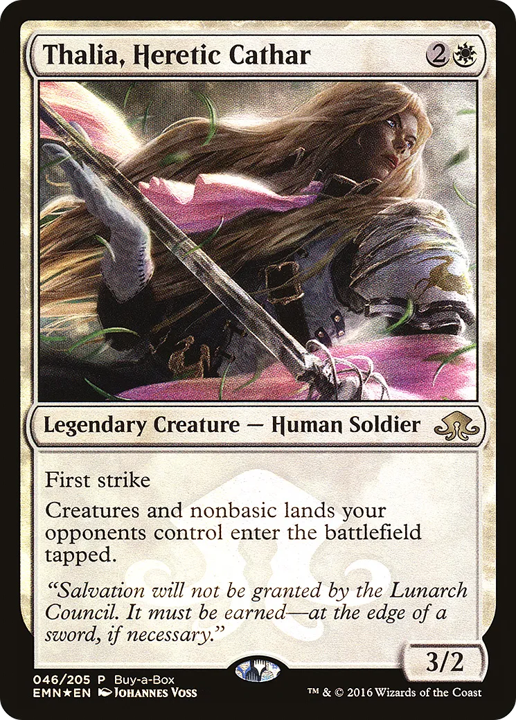 Thalia, Heretic Cathar — Eldritch Moon Promos — Magic: The Gathering