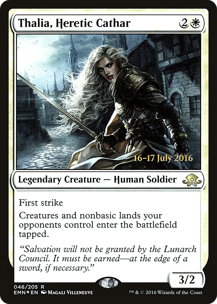 Thalia, cathare hérétique — Eldritch Moon Promos — Magic: The Gathering