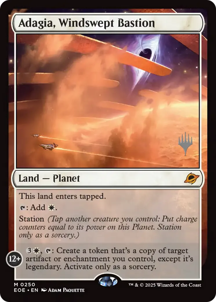 Adagia, bastion battu par les vents — Edge of Eternities Promos — Magic: The Gathering