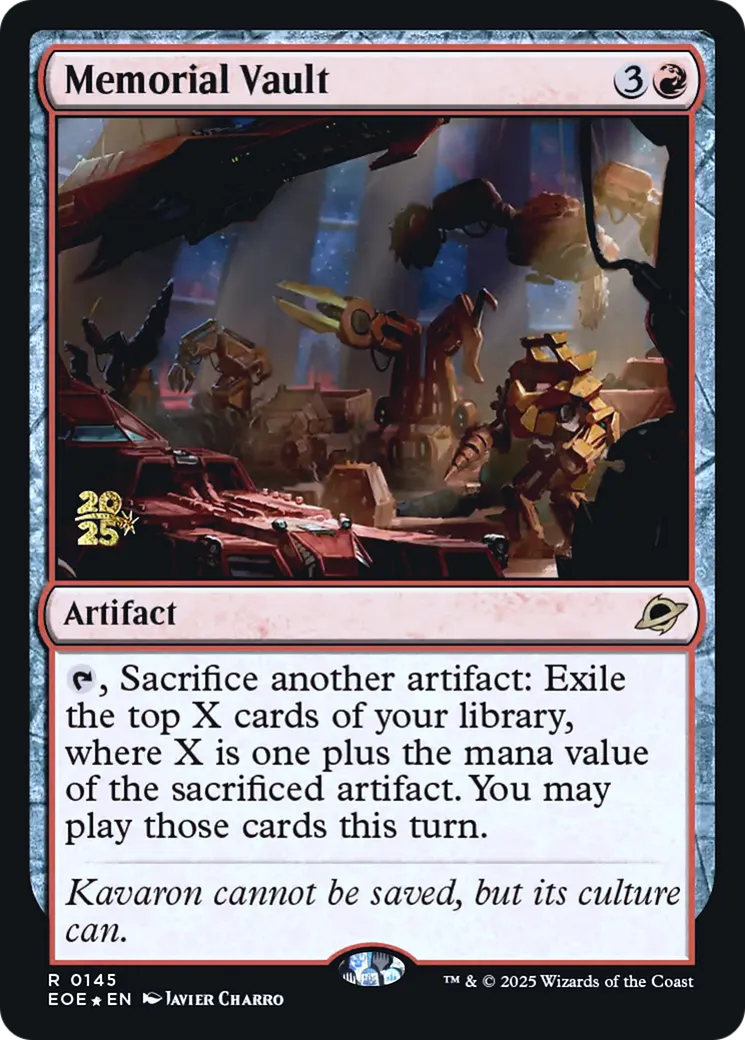 Memorial Vault from Edge of Eternities Promos - Magic: The Gathering
