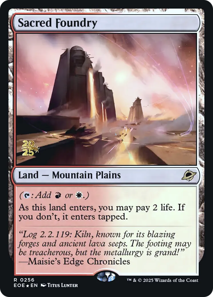 Sacred Foundry — Edge of Eternities Promos — Magic: The Gathering