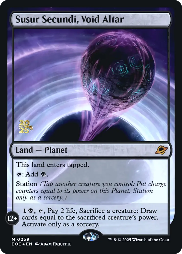 Susur Secundi, autel du Vide — Edge of Eternities Promos — Magic: The Gathering