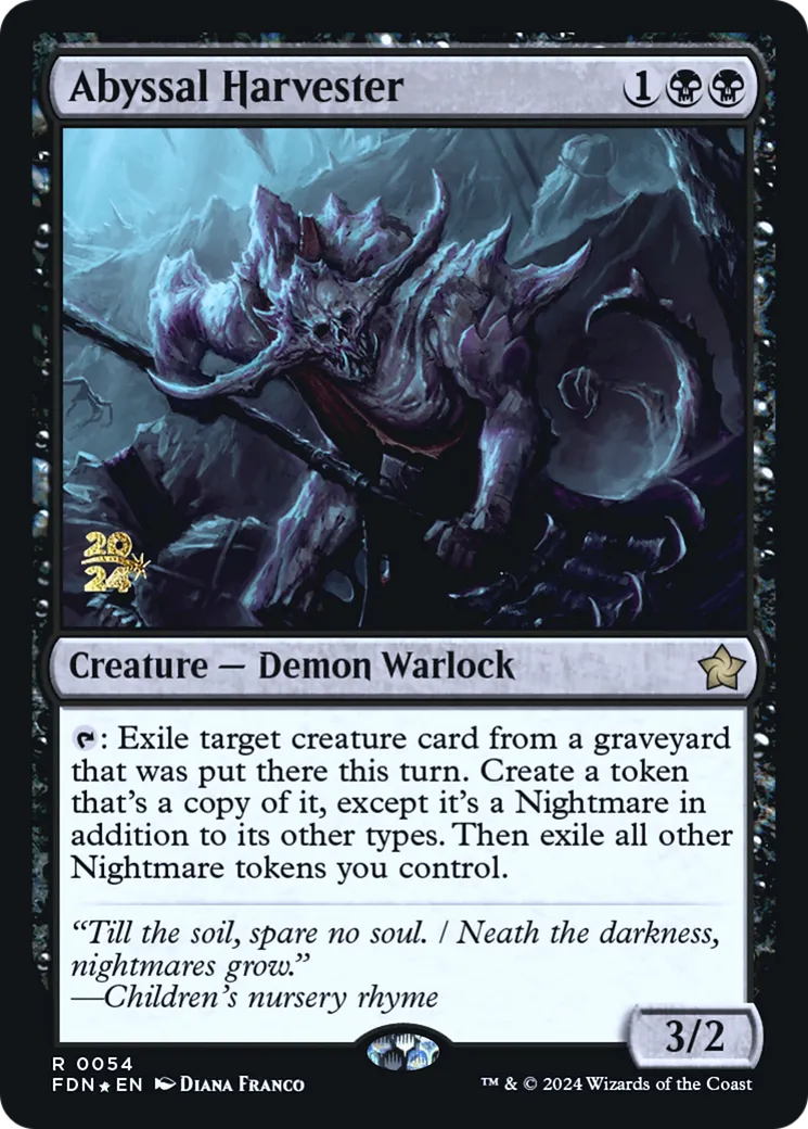 Abyssal Harvester — Foundations Promos — Magic: The Gathering