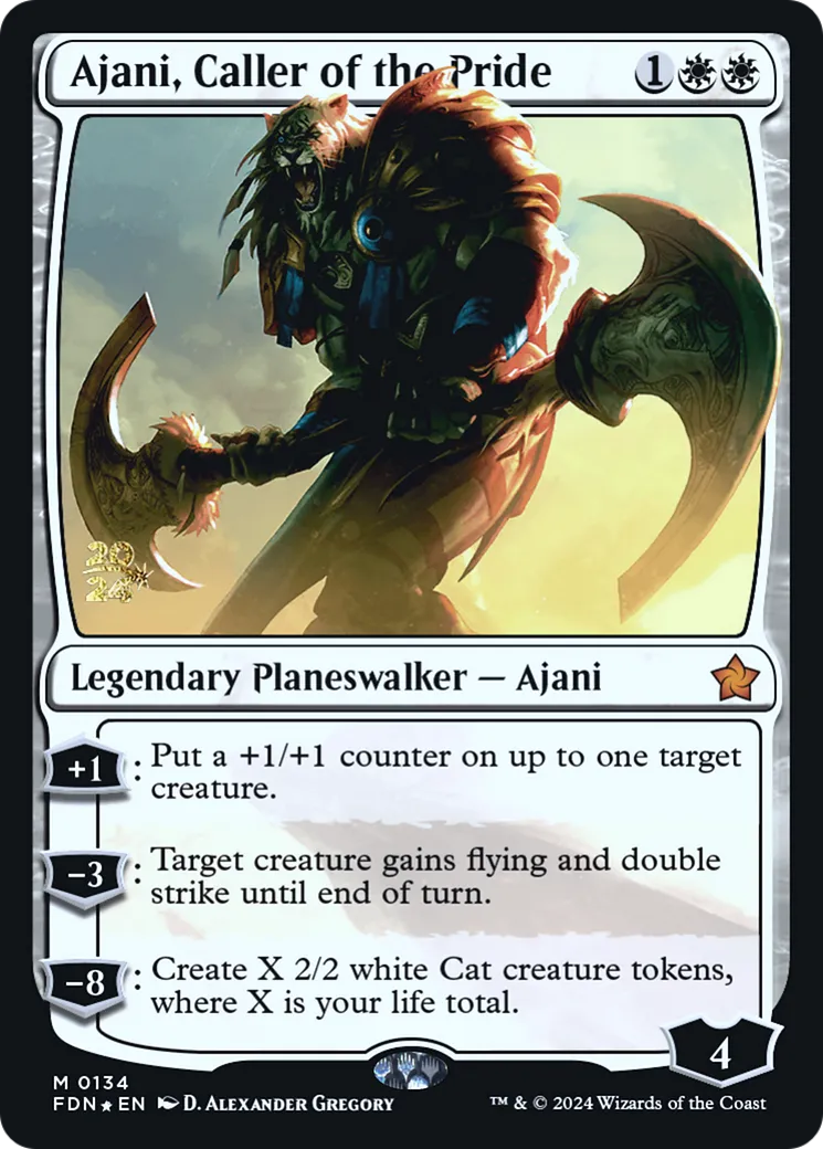 Ajani, meneur de la bande — Foundations Promos — Magic: The Gathering