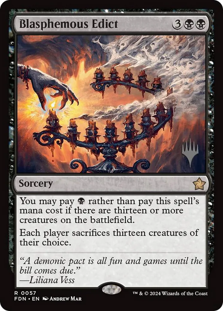 Édit blasphématoire — Foundations Promos — Magic: The Gathering