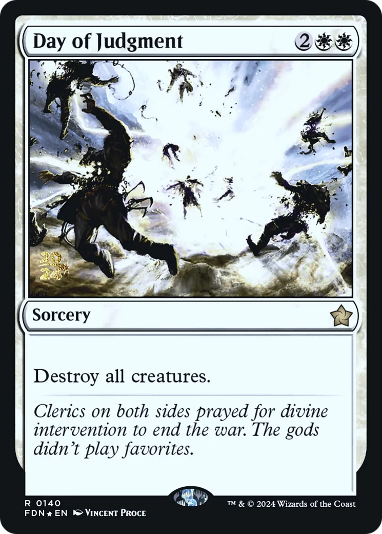 Jour de condamnation — Foundations Promos — Magic: The Gathering