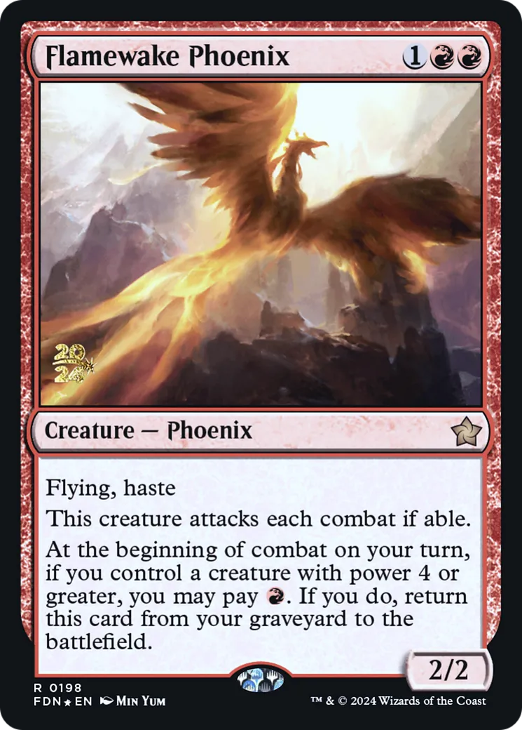 Flamewake Phoenix — Foundations Promos — Magic: The Gathering