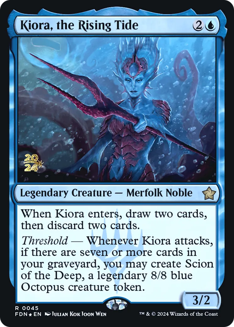 Kiora, la Marée montante — Foundations Promos — Magic: The Gathering