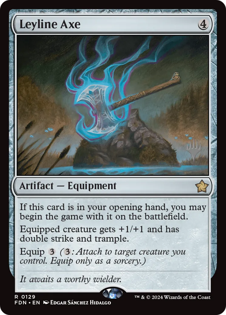 Hache de ligne ley — Foundations Promos — Magic: The Gathering