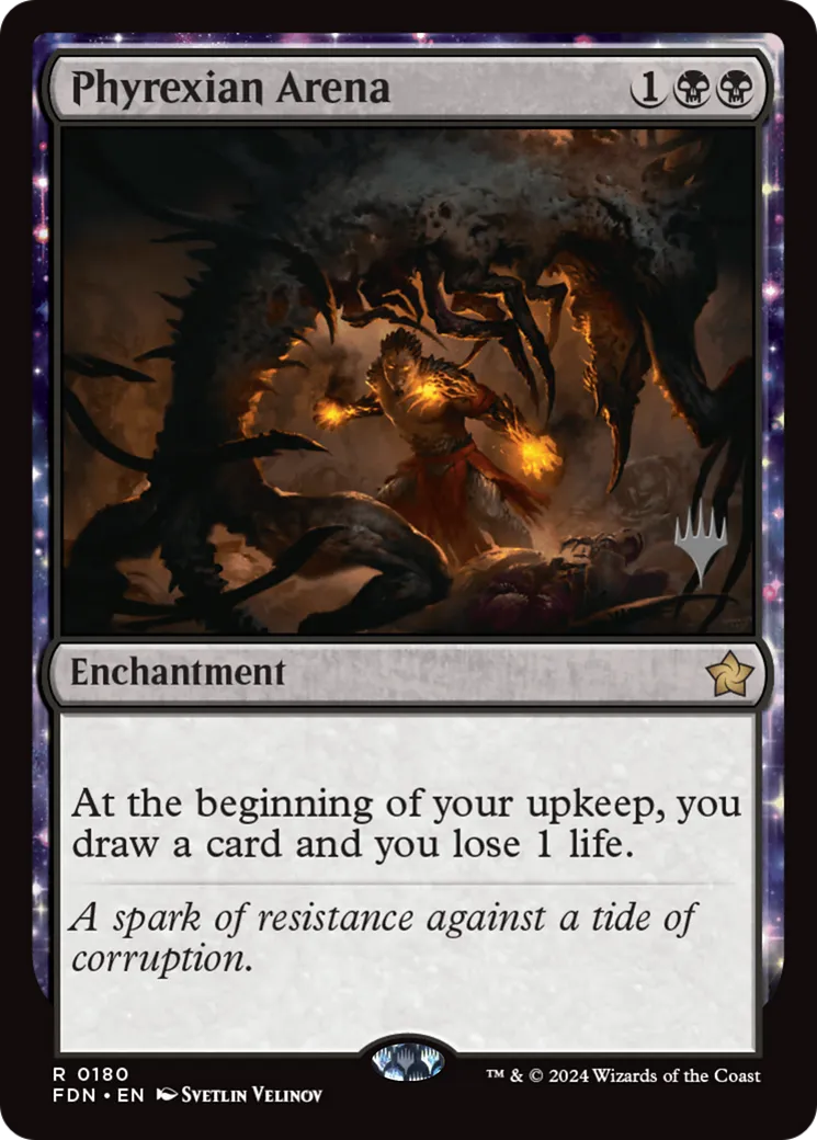 Phyrexian Arena — Foundations Promos — Magic: The Gathering