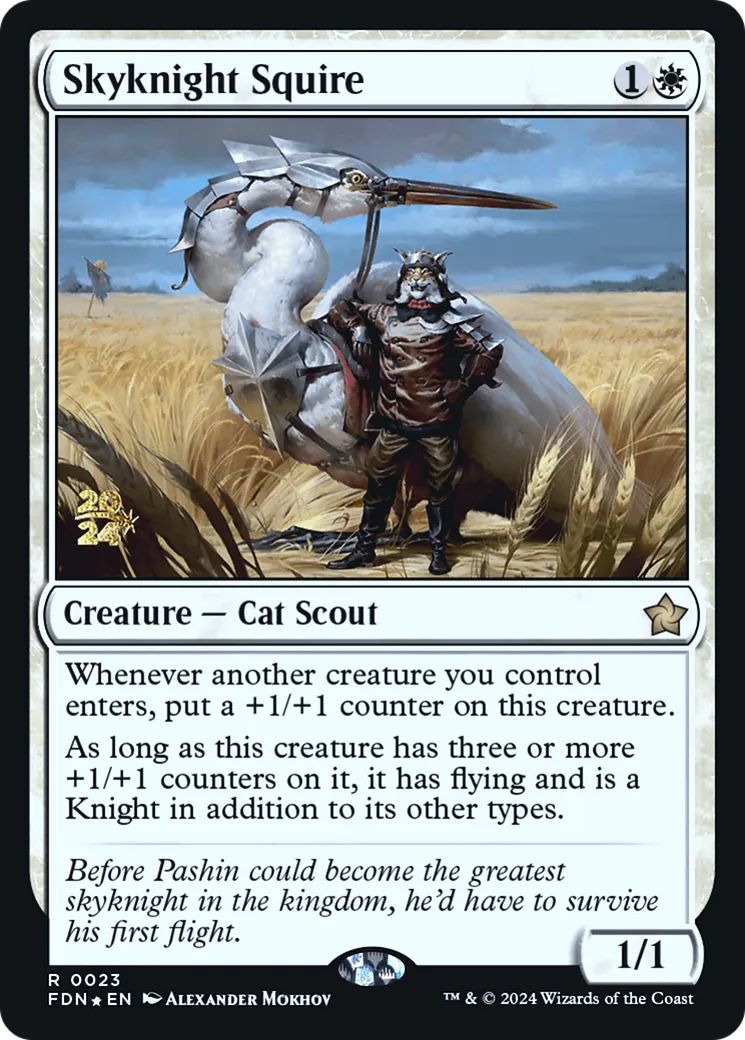 Écuyer de chevalier céleste — Foundations Promos — Magic: The Gathering