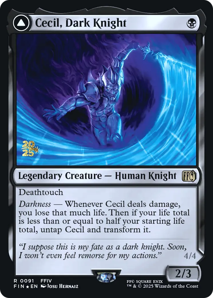 Cecil, Dark Knight // Cecil, Redeemed Paladin — Final Fantasy Promos — Magic: The Gathering